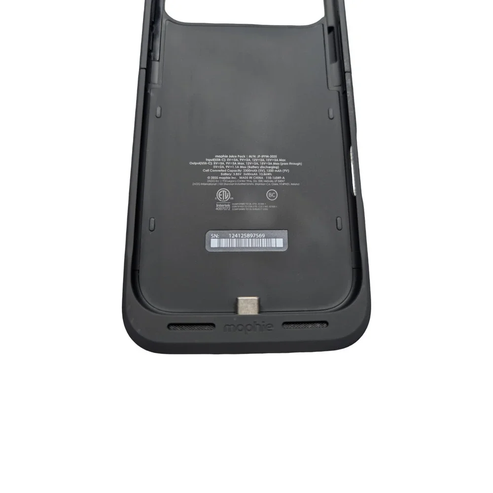 Nn1-Pg Mophie Juice Pack Battery Case for Apple iPhone 17 Pro Max - Black